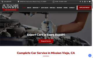 Auto Care Experts website
