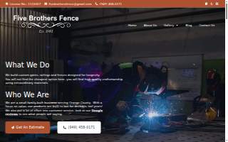 Five Brothers Fence website