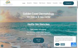 Golden Coast Dermatology, Skin Cancer and Vein Center of Ladera Ranch website