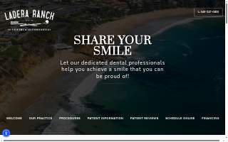 Ladera Ranch Dentistry & Orthodontics website