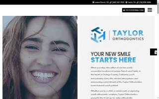 Taylor Orthodontics website