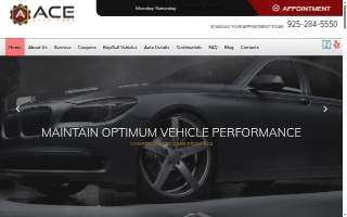 Ace Auto Care website