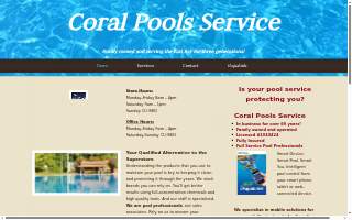 Coral Pool Service website