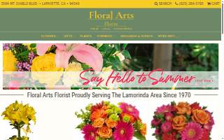 Floral Arts Florist website