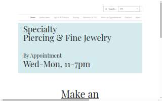 Lemonade Piercing website
