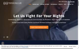 Thomas Daly Law, A Professional Corporation of Lafayette website