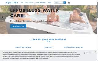 Aquaterra Spa website