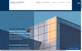 Coast Counsel, A Professional Law Corporation website
