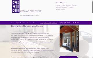 Copy & Print Center website