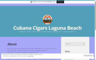 Cubana Cigars website