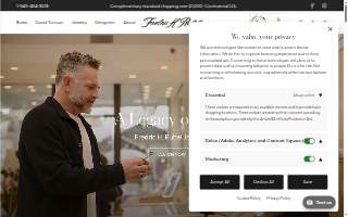 Fredric H. Rubel Jewelers website