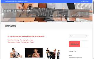 Laguna Hills Music website