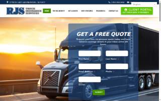 RJS Truck Insurance website