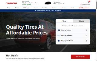 Tucker Tire of Laguna Beach website