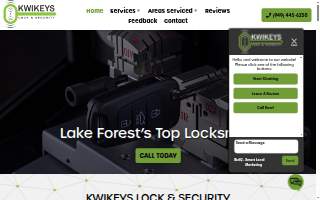 Kwikeys Lock & Security of Laguna Hills website