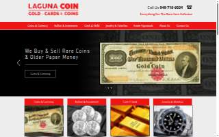 Laguna Coins website