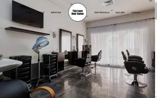 The Luxe Hair Salon website
