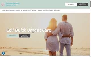 Cali Quick Urgent Care website