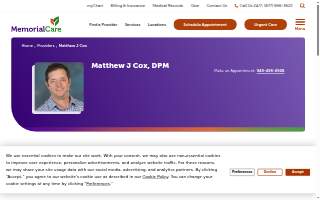 Cox Matthew J DPM website