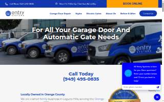 Entry Systems Garage Doors & Gates website