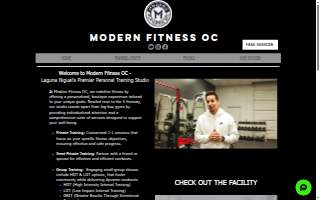 Modern Fitness OC website