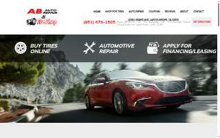 AB Auto Repair & Tire Shop Inc website