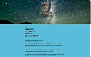 Allbaugh Electrical Services website
