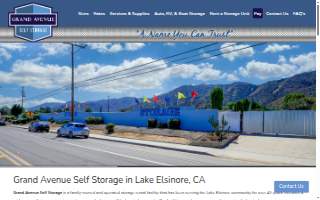 Grand Avenue Self Storage website