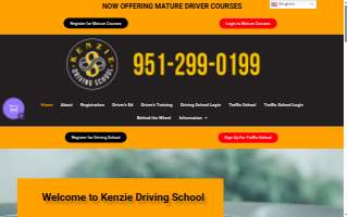 Kenze Driving School website