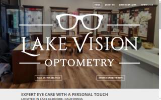 Lake Vision Optometry website