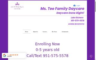 Ms Tee Family Daycare website
