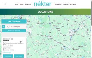 Nekter Juice Bar of Lake Forest website