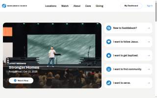 Saddleback Chapel Pre-Planning Funeral Services website