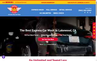 Crown America Car Wash website