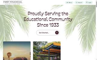 First Financial Credit Union website