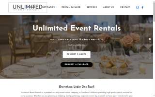 Unlimited Event Rentals Inc. website