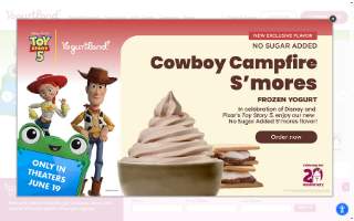 Yogurtland website