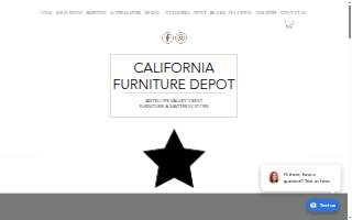 California Furniture Depot website