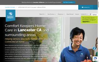 Comfort Keepers Home Care of Lancaster website