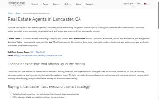 Creese Team website