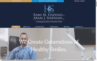 Haddad & Sexenian DDS website