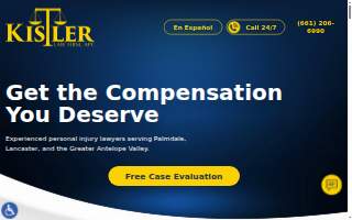 Kistler Law Firm, APC of Lancaster website