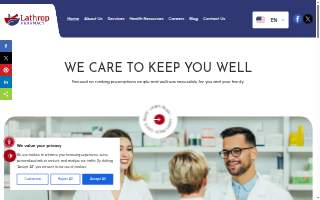 Lathrop Pharmacy website