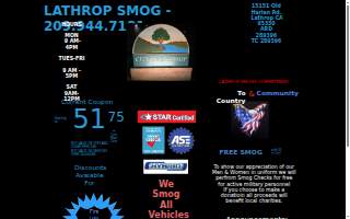 Lathrop Smog website