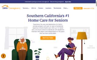 24 Hour Caregivers - South Bay & Long Beach Home Care Services of Lawndale website