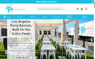 Del Rey Party Rentals website