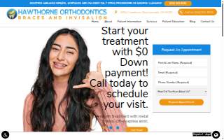 Hawthorne Orthodontics website