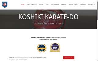 Koshiki Karate-Do website