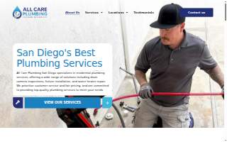All Care Plumbing San Diego website