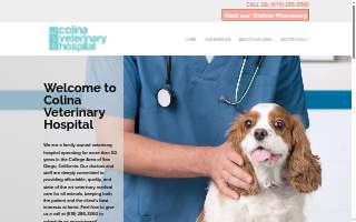 Colina Veterinary Hospital website